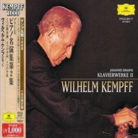 Deutsche Grammophon Japan Kempff 1000 : Kempff - Brahms Works Volume 02
